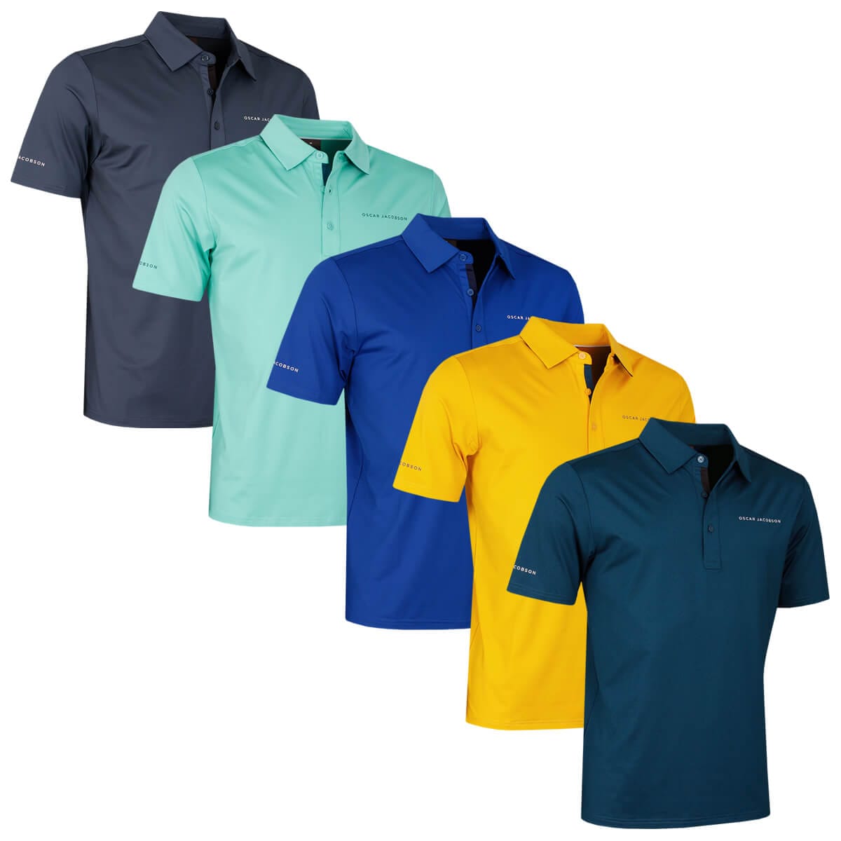 Oscar Jacobson Mens Chap II Tour Polo Shirt Colours